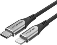 Vention TACHG USB-C 2.0 apa - Lightning apa Adat és töltő kábel - Fekete (2m)