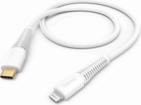Hama 201603 USB-C apa - Lightning apa 2.0 Adat és töltőkábel - Fehér (1.5m)
