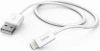 Hama 201579 USB-A apa - Lightning apa 2.0 Adat és töltőkábel - Fehér (1m)