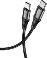 Hoco X50 USB-C apa - USB-C apa Adat és töltő kábel - Fekete (1m)