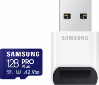 Samsung 128GB Pro Plus microSDXC UHS-I U3 Memóriakártya + Kártyaolvasó