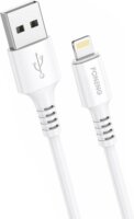 Foneng X85 USB-A apa - Lightning apa 2.0 Adat és töltőkábel - Fehér (1m)