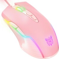 Onikuma CW905 RGB Vezetékes Gaming Egér - Rózsaszín