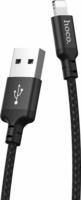 Hoco X14 USB-A apa - Lightning apa iPhone töltő kábel - Fekete (2m)