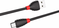 Hoco X27 USB-A apa - USB-C apa Adat és töltő kábel - Fekete (1.2m)