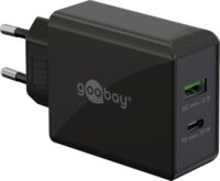 Goobay 61673 USB-A / USB-C Hálózati töltő - Fekete (30W)