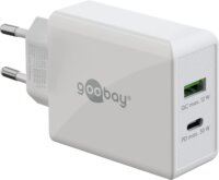 Goobay 61674 USB-A / USB-C Hálózati töltő - Fehér (30W)
