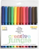 Sakota Creative Jungle Filctoll készlet - Vegyes színek (12 db / csomag)