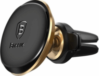 Baseus Magnetic Air Vent 4-6" Mobiltelefon autós tartó - Fekete/Arany