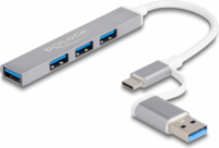 Delock 64214 USB Type-C/Type-A 3.2 HUB (4 port)
