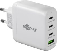 Goobay 64822 USB-A / 3x USB-C Hálózati töltő - Fehér (65W)