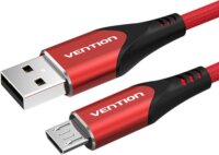 Vention COARG USB-A apa - Micro USB-B apa 2.0 Adat és töltő kábel - Szürke (1.5m)