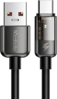 Mcdodo CA-3150 USB-A apa - USB-C apa Adat és töltő kábel - Fekete (1.2m)