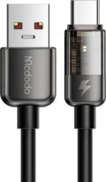 Mcdodo CA-3151 USB-A apa - USB-C apa Adat és töltő kábel - Fekete (1.8m)