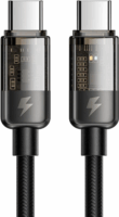 Mcdodo CA-2840 USB-C apa - USB-C apa Adat és töltő kábel - Fekete (1.2m)