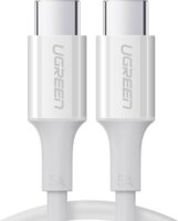 Ugreen US300 USB-C apa - USB-C apa 2.0 Adat és töltő kábel - Fehér (2m)