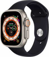 Fusion Apple Watch S4/S5/S6/S7/S8/S9/SE/Ultra Szilikon Szíj 42/44/45/49mm - Fekete