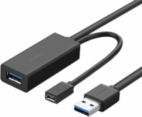 Ugreen US175 USB-A apa - USB-A anya 3.0 Aktív Hoszabbító kábel - Fekete (10m)