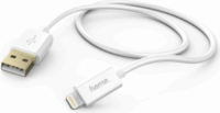Hama 201581 USB-A apa - Lightning apa 2.0 Adat és töltőkábel - Fehér (1.5m)