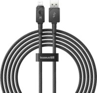 Baseus Unbreakable USB-A apa - Lightning apa Adat és töltő kábel - Fekete (2m)