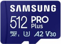 Samsung 512GB Pro Plus microSDXC UHS-I CL10 Memóriakártya + Adapter