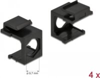 Delock Keystone borító 9,7mm (4db / csomag) - Fekete