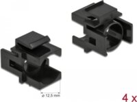 Delock Keystone borító 12,5mm (4db / csomag) - Fekete