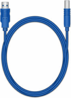 MediaRange MRCS144 USB-A apa - USB-B apa 3.0 Nyomtató kábel - Kék (1.8m)