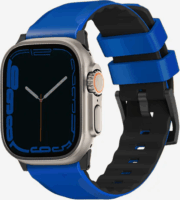 Uniq Linus Airosoft Apple Watch S4/S5/S6/S7/S8/S9/SE/Ultra Szilikon Szíj 42/44/45/49mm - Kék