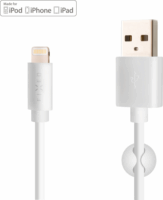 Fixed Cable USB-A apa - Lightning apa Adat és töltőkábel - Fehér (1m)