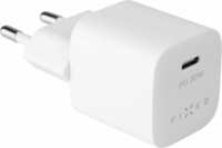 Fixed Mini Travel Charger USB-C Hálózati töltő - Fehér (30W)