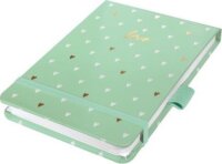 Siegel Jolie Mint Love 79 lapos 110x79mm pontrácsos jegyzetfüzet - Mintás