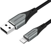 Vention LABHF USB-A 2.0 apa - Lightning apa Adat és töltőkábel - Szürke (1m)