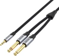 Vention BARHG 3.5mm Jack apa - 2 x 6.5mm Jack apa Kábel (1.5m)