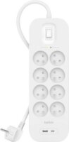 Belkin SurgePlus Túlfeszültség védő elosztó 8 aljzatos 2m - Fehér