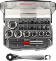 Gedore Red R49005023 1/4" 6-13mm Bit+racsni készlet (23 részes)