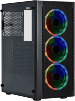 Spire Vision 7022 RGB Számítógépház + 3db 120mm RGB ventillátor