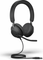 Jabra Evolve2 40 UC (USB-A) Stereo Vezetékes Headset - Fekete