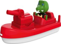 Aquaplay: Tűzoltóhajó figurával - Piros