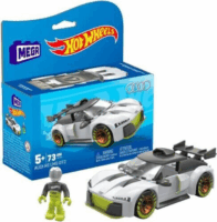 Hot Wheels Audi R8 játékautó pilótával - Fehér/Szürke