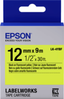 Epson LK-4YBF Fluoreszkáló Fekete/Sárga Cimkeszalag