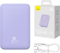 Baseus Magnetic Mini MagSafe Powerbank 20000mAh (1.5-3A / 5-12V) - Lila