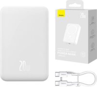 Baseus Magnetic Mini MagSafe Powerbank 20000mAh (1.5-3A / 5-12V) - Fehér