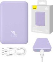 Baseus Magnetic Mini MagSafe Powerbank 10000mAh (1.5-3A / 5-12V) - Lila