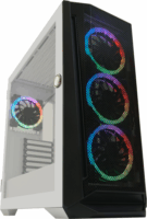 LC-Power LC-805BW-ON Gaming Számítógépház - Fekete/Fehér