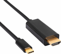 Akyga AK-AV-18 USB Type C - HDMI Kábel 1.8m - Fekete