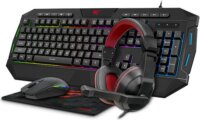 Havit KB675CM Vezetékes Gamer Billentyűzet - Angol + Headset + Egér + Egérpad