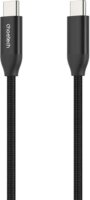 Choetech XCC-1035 USB-C apa - USB-C apa Adat és töltő kábel - Fekete (1.2m)