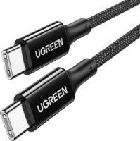 Ugreen US557 USB-C apa - USB-C apa 2.0 Adat és töltőkábel - Fekete (1m)