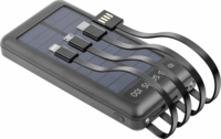 Setty solar power bank 10000 mAh - Fekete